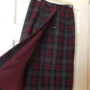 Vintage plaid skirt